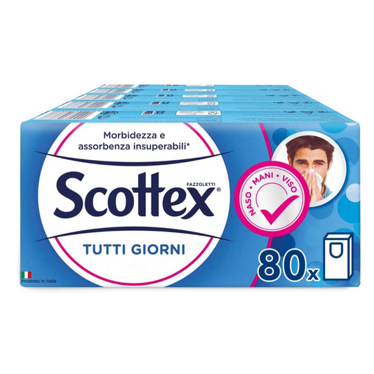 80 Pacchetti di Scottex Fazzoletti TuttiGiorni